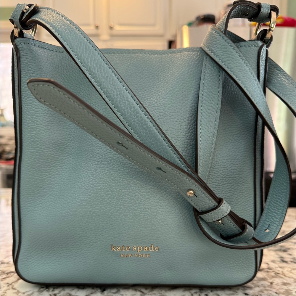 Late Spade light blue crossbody